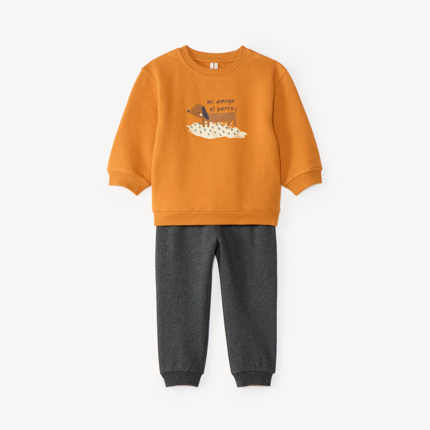 Ensemble de jogging bébé garçon en molleton print fantaisie