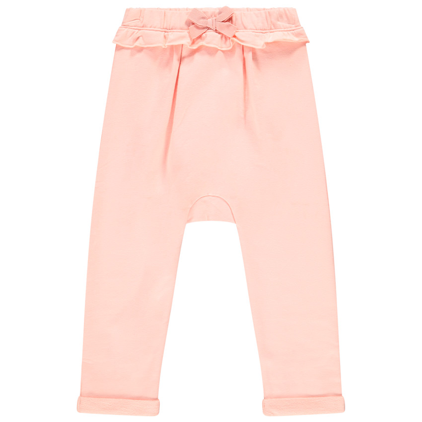Pantalon de jogging en molleton volanté pour bébé fille 