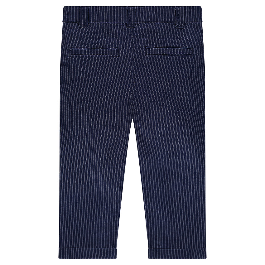 Pantalon chino à rayures fantaisie 