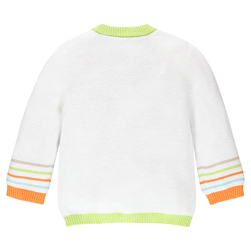 Gilet en tricot avec détails colorés 