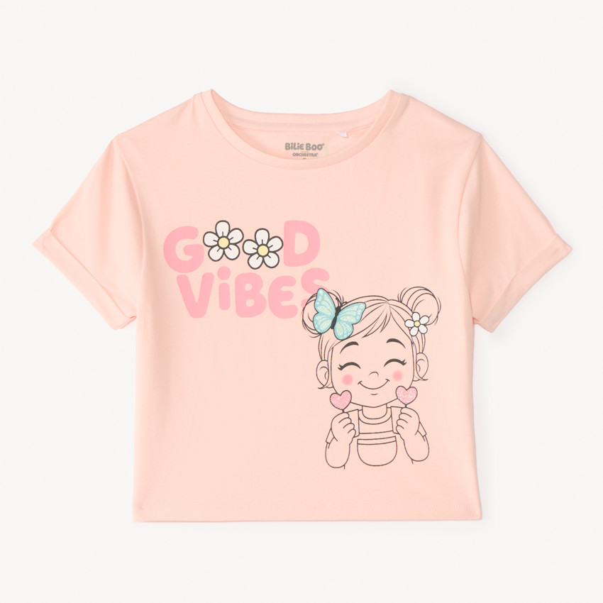 T-shirt manches courtes Bilie Boo pour fille 