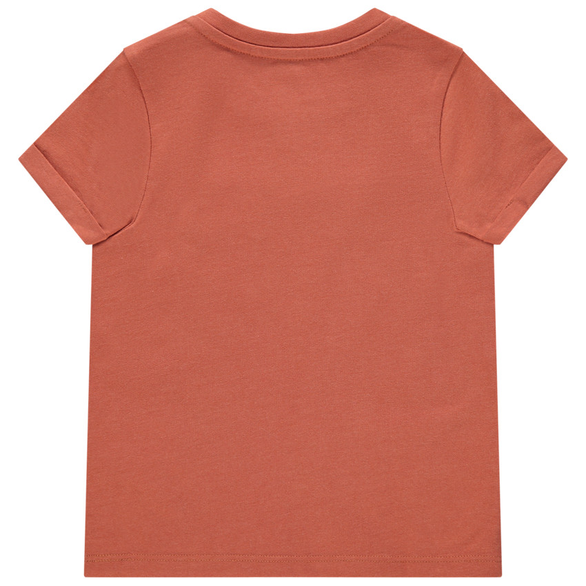 T-shirt manches courtes à poche et print girafe 