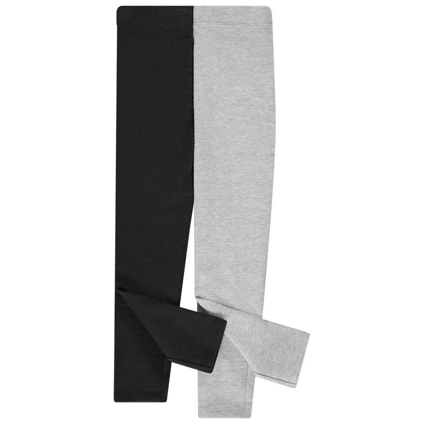 Lot de 2 caleçons unis en molleton gratté pour fille 