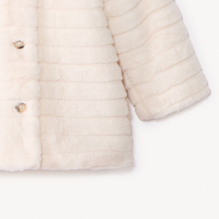Manteau spécial Grand Froid en fausse fourrure pour bébé fille 