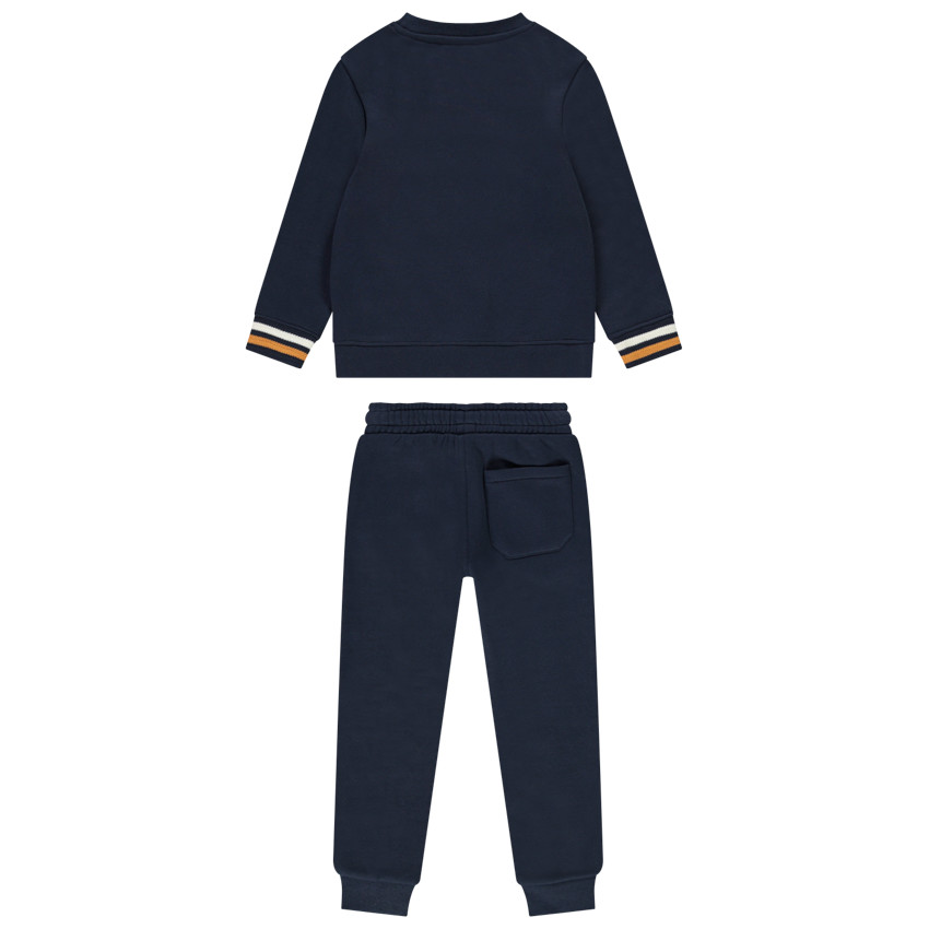 Ensemble sweat avec poche kangourou + jogging uni pour garçon 