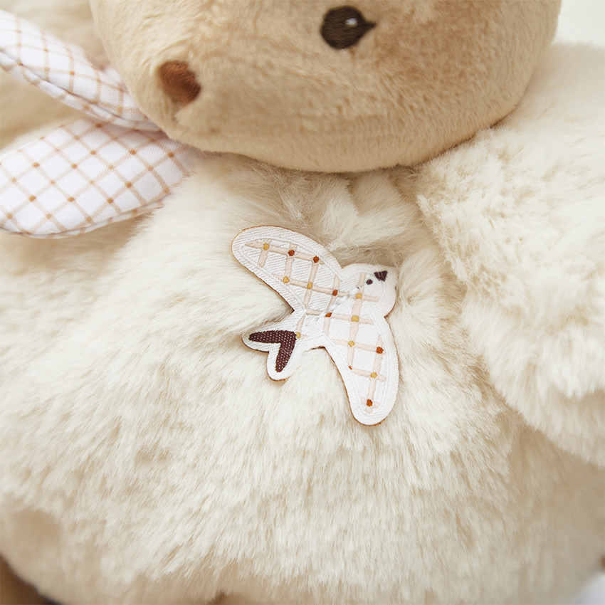 Peluche lapin Patapouf 17cm crème 