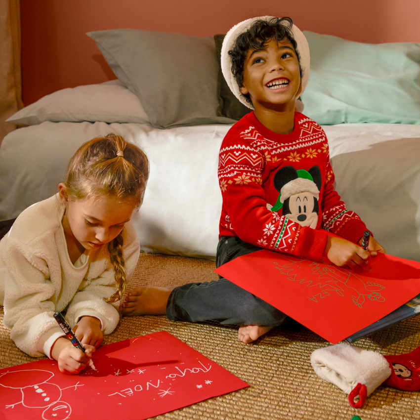 Pull de Noël Mickey Disney en tricot pour bébé garçon 