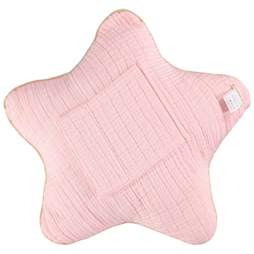 Coussin étoile décoratif ou modulable en tour de lit ou de parc à nouettes 