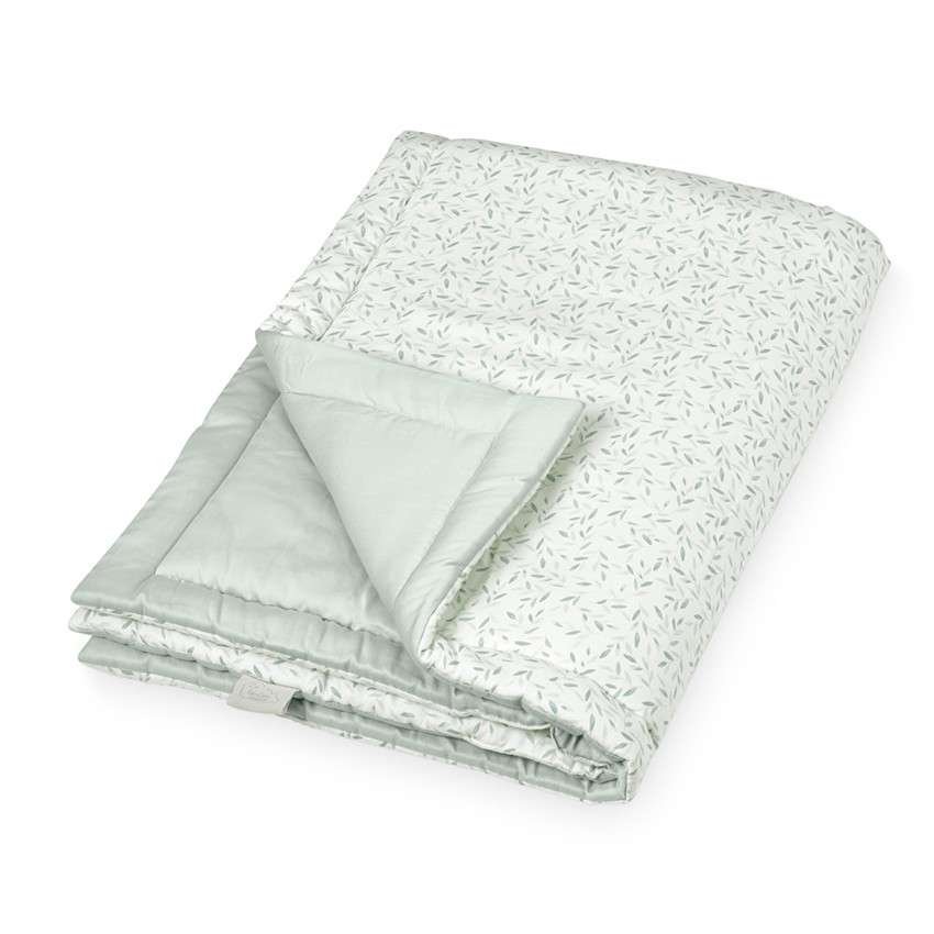 Couverture molletonnée 90 x 120 cm - OCS Green Leaves  