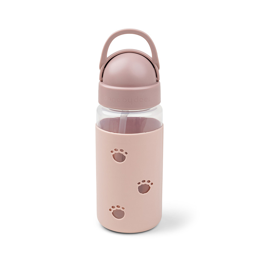Gourde à paille easy-grip Elphee rose 