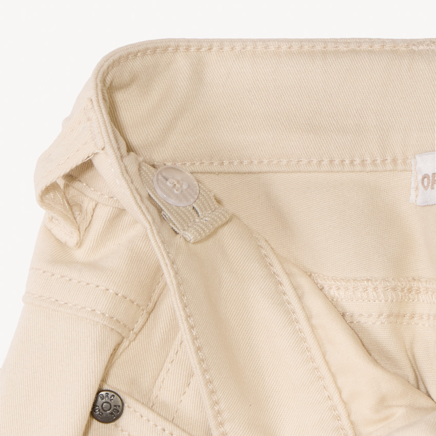 Pantalon slim uni effet crinkle pour garçon 