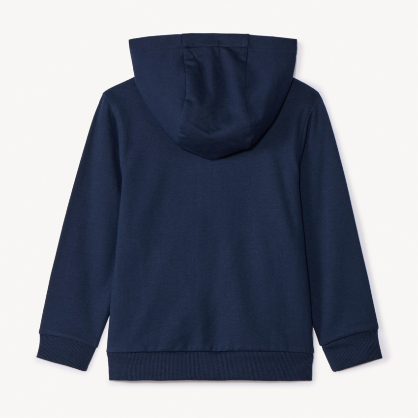 Gilet molleton uni avec capuche pour garçon 