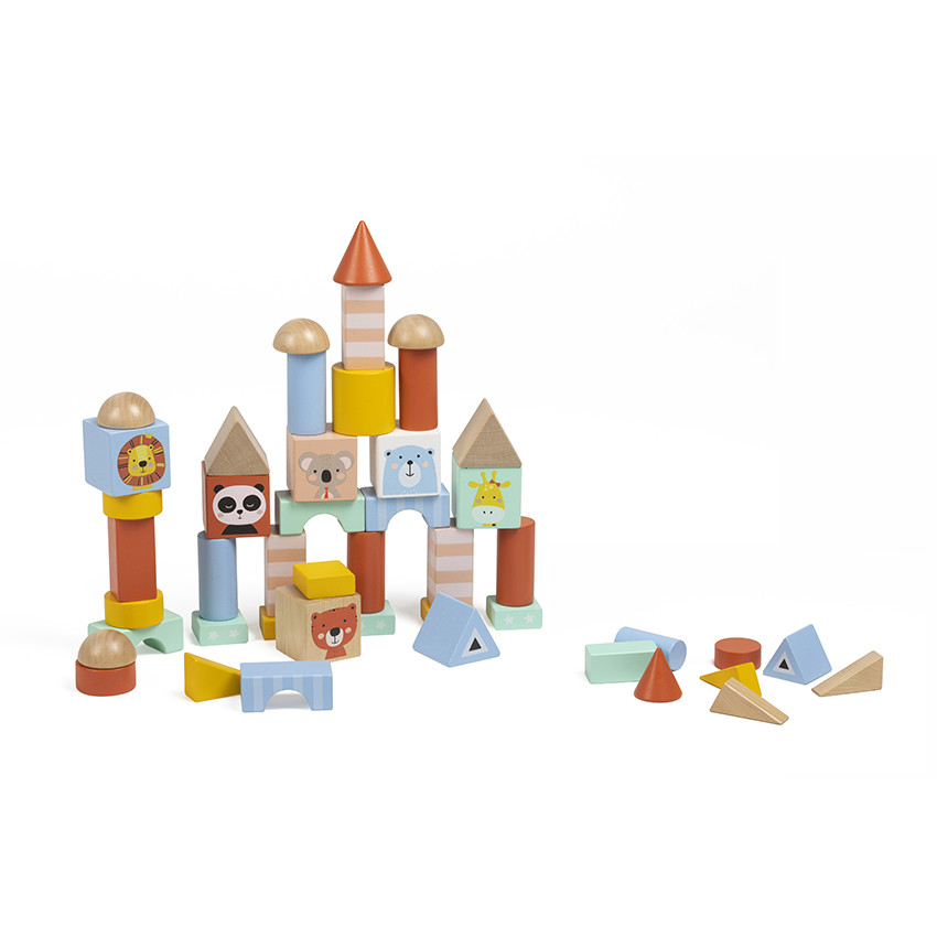 Blocs en bois de construction Jungle 