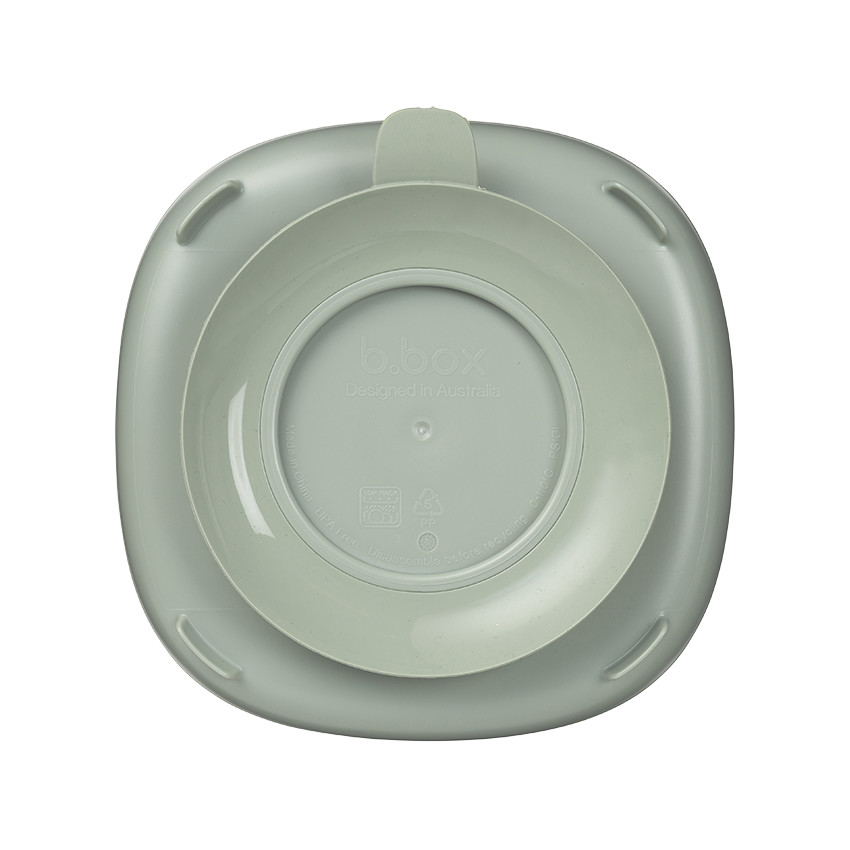 Assiette ventousée avec séparateur amovible 2 en 1 sage 