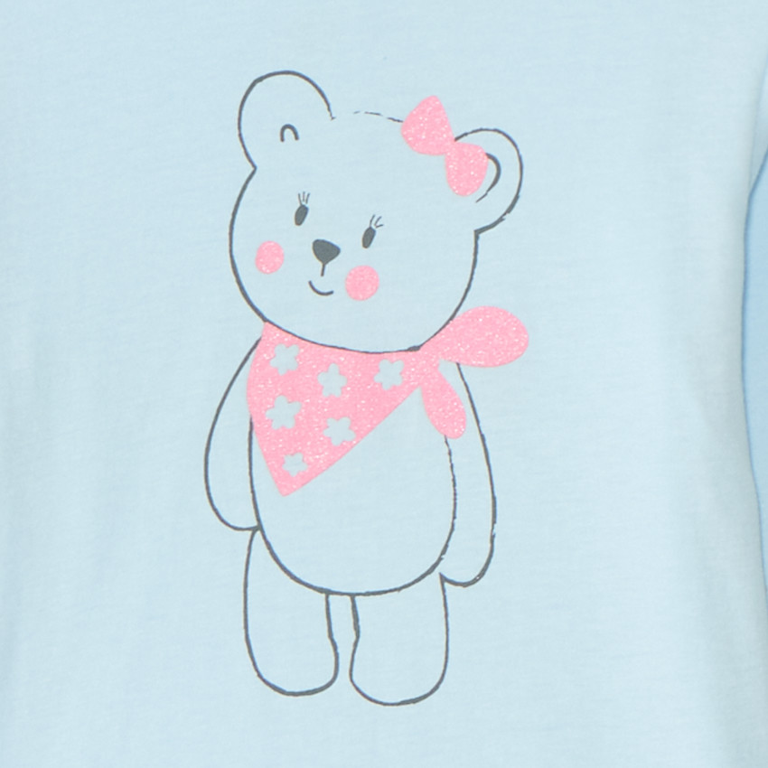 Set pyjama long en jersey printé pour bébé fille 