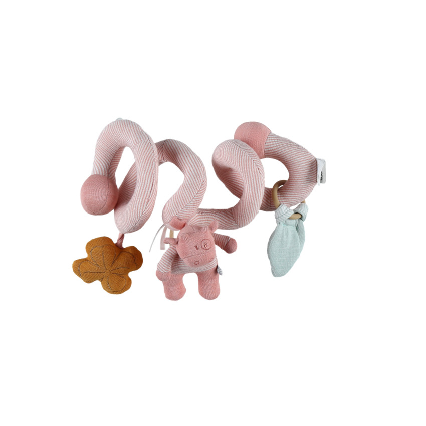 Spirale d'activités Lola en coton - Rose  