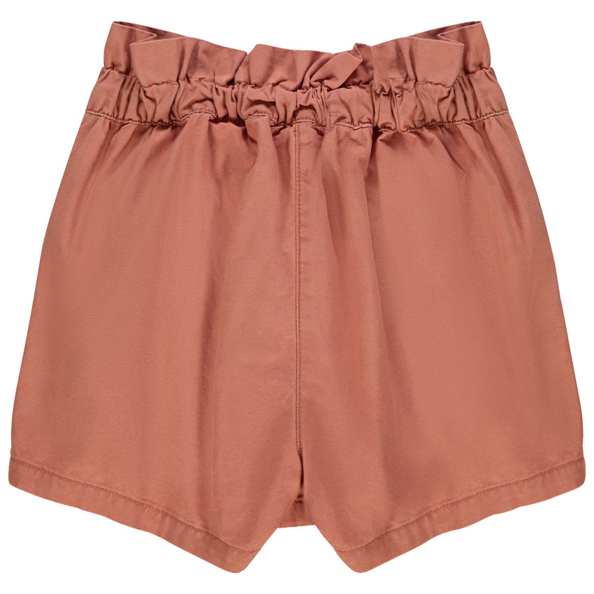 Jupe short en coton avec ceinture à nouer pour enfant fille 