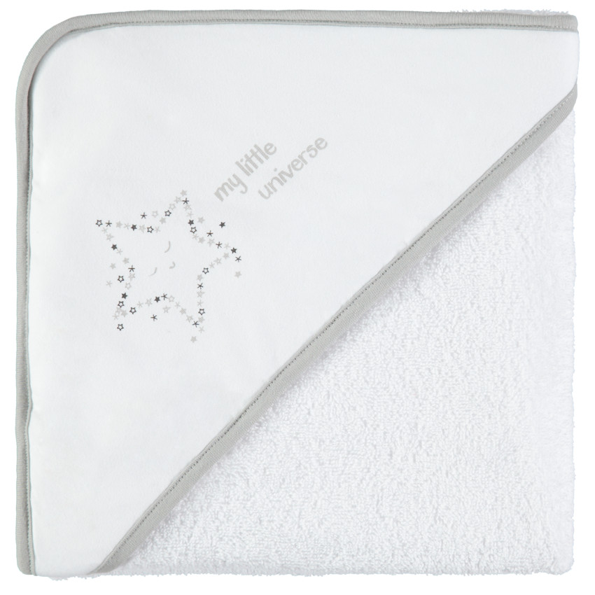 cape de bain - belle étoile - blanc