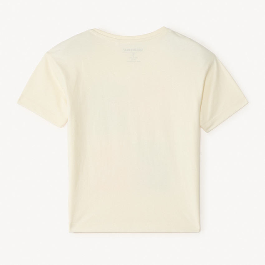 T-shirt manches courtes avec print timbres pour fille 