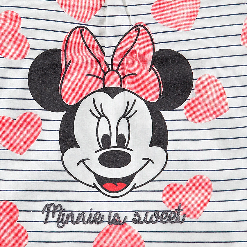 Ensemble avec débardeur print Minnie Disney et short avec noeud 