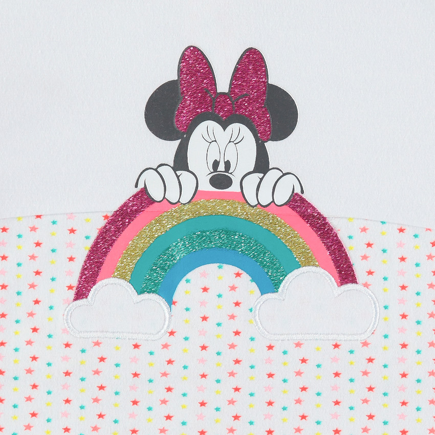 Dors-bien en jersey print Minnie à paillettes Disney 
