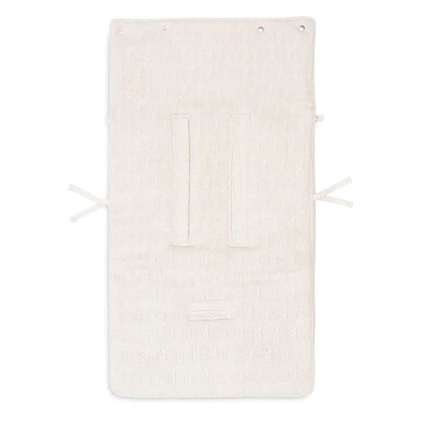 Nid d'ange Grain Knit pour siège-auto 0+ et poussette - Oatmea 