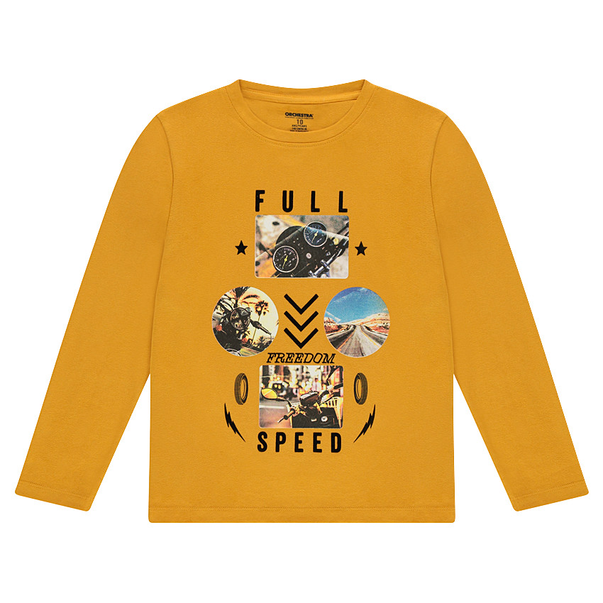 Junior - Tee-shirt manches longues en jersey avec print fantaisie 