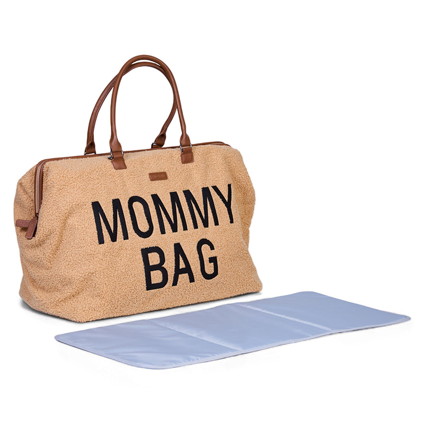 Sac à langer Mommy Bag large Teddy Beige 