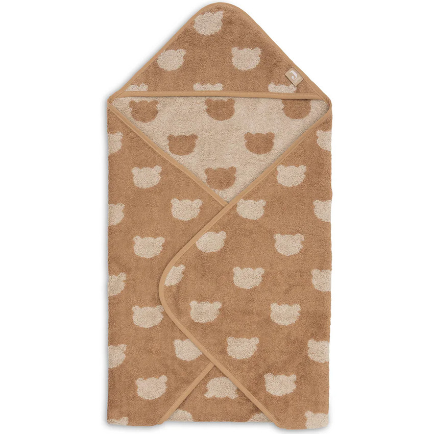 Cape de bain éponge 75x75cm Jacquard Teddy Bear