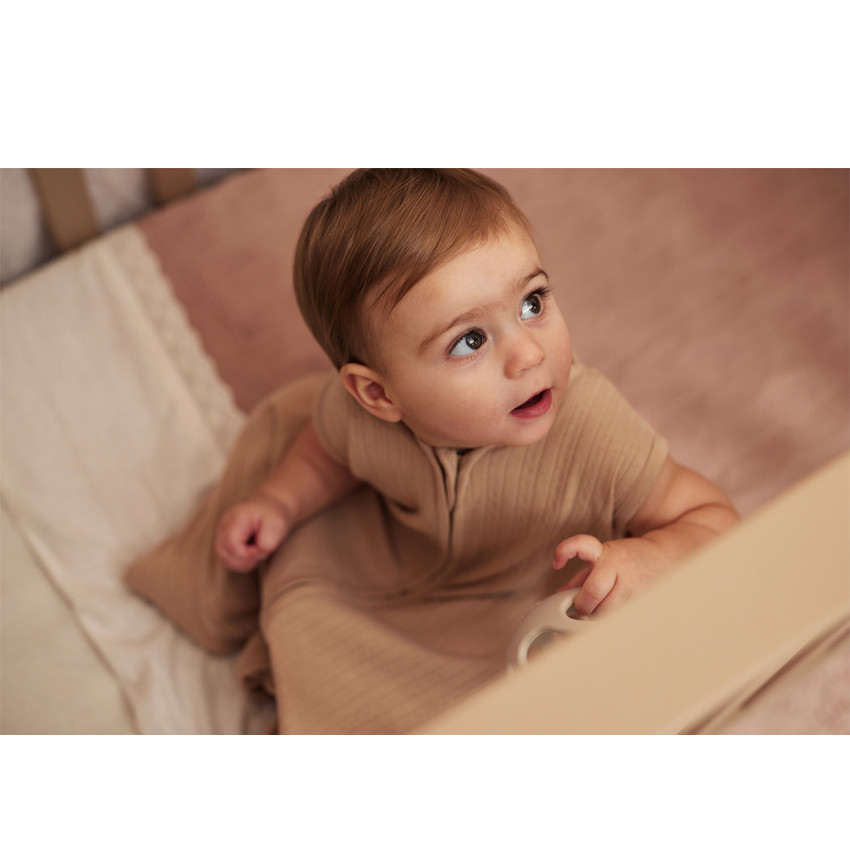 Gigoteuse sans manches en jersey 70 cm Biscuit 