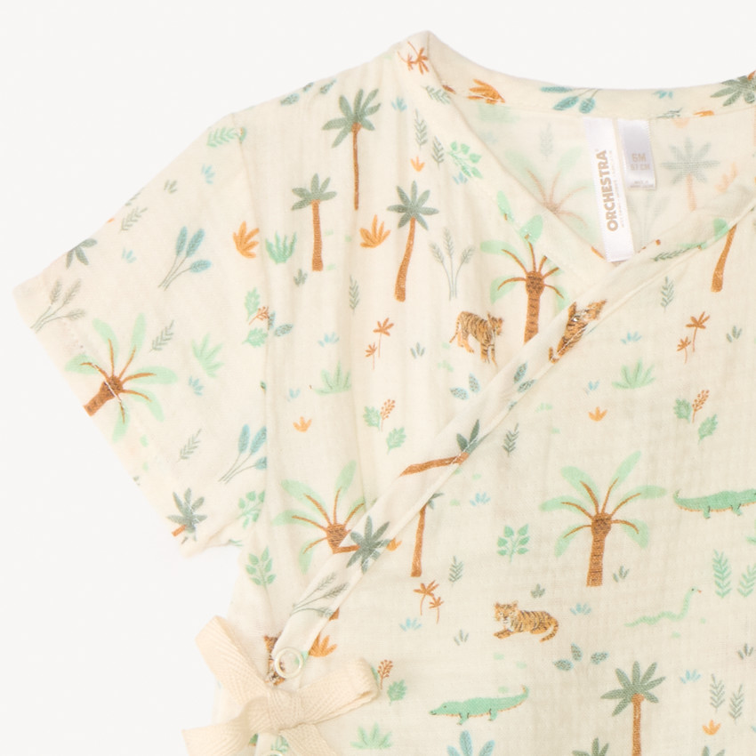Combinaison courte ouverture kimono pour bébé garçon 