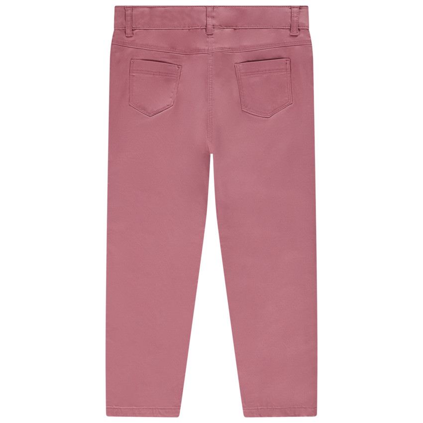 Pantalon slim effet peau de pêche pour fille 