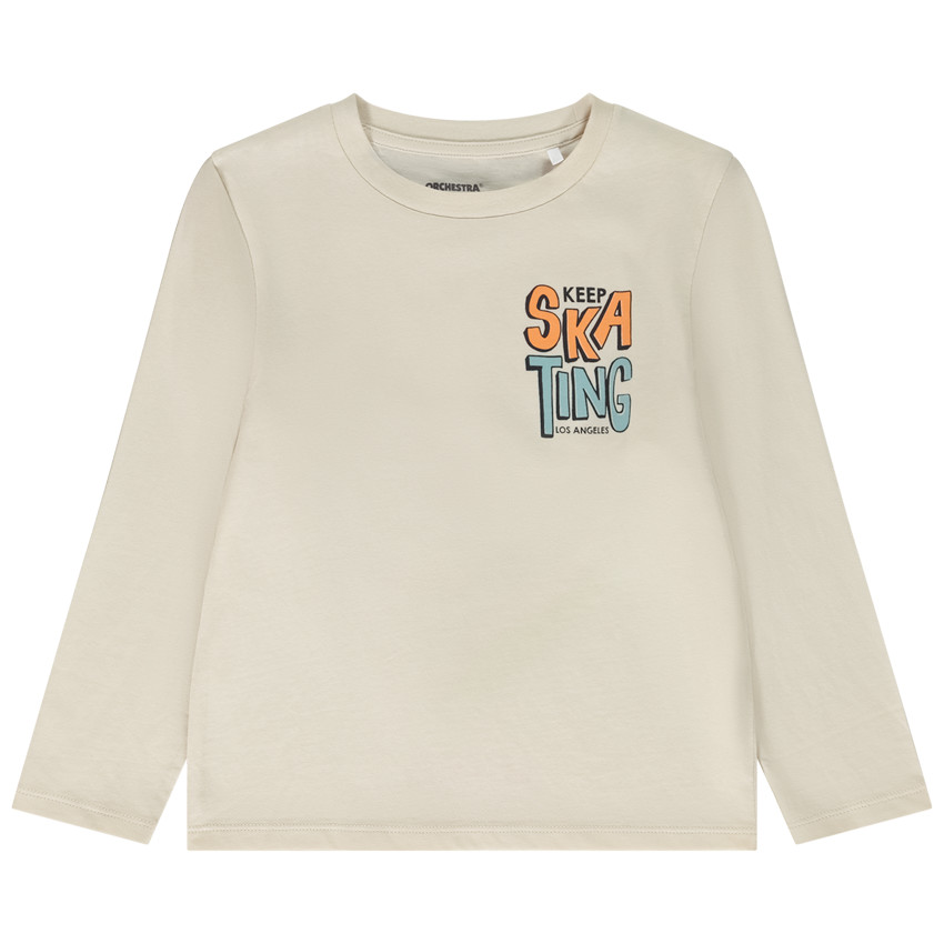 T-shirt manches longues avec dos printé pour garçon 