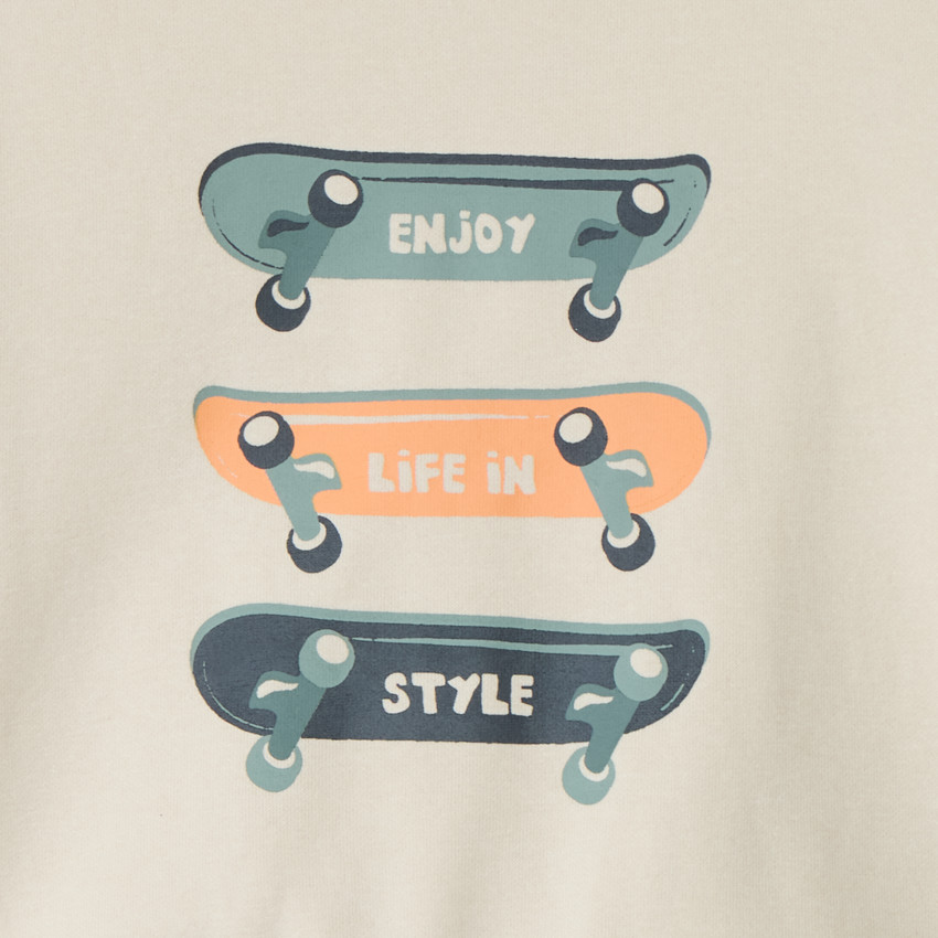 Sweat molleton oversize printé pour bébé garçon 