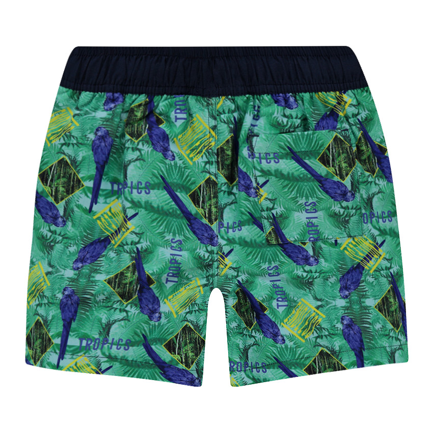 Junior - Short de bain avec imprimé esprit tropical all-over 