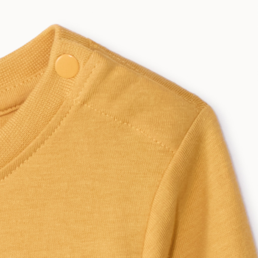 T-shirt manches longues print embossé pour bébé garçon 