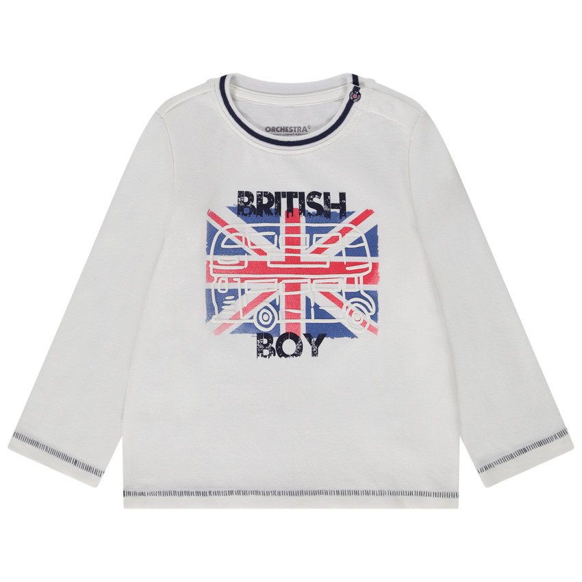 T-shirt manches longues puff print British pour bébé garçon 