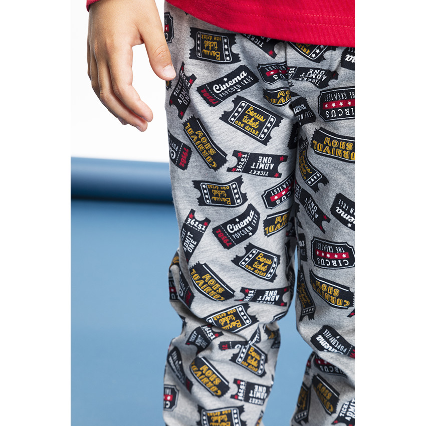 Pyjama 2 pièces manches longues print pour garçon 