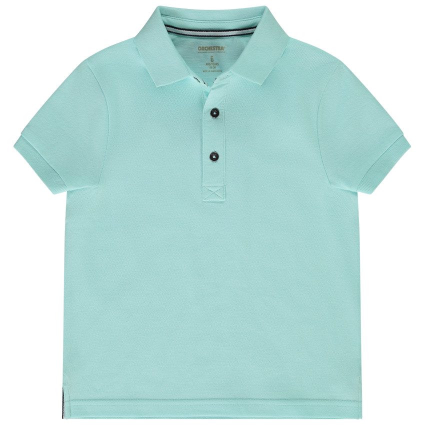Polo manches courtes uni pour garçon 