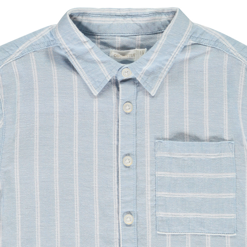 Chemise manches courtes rayée pour garçon  