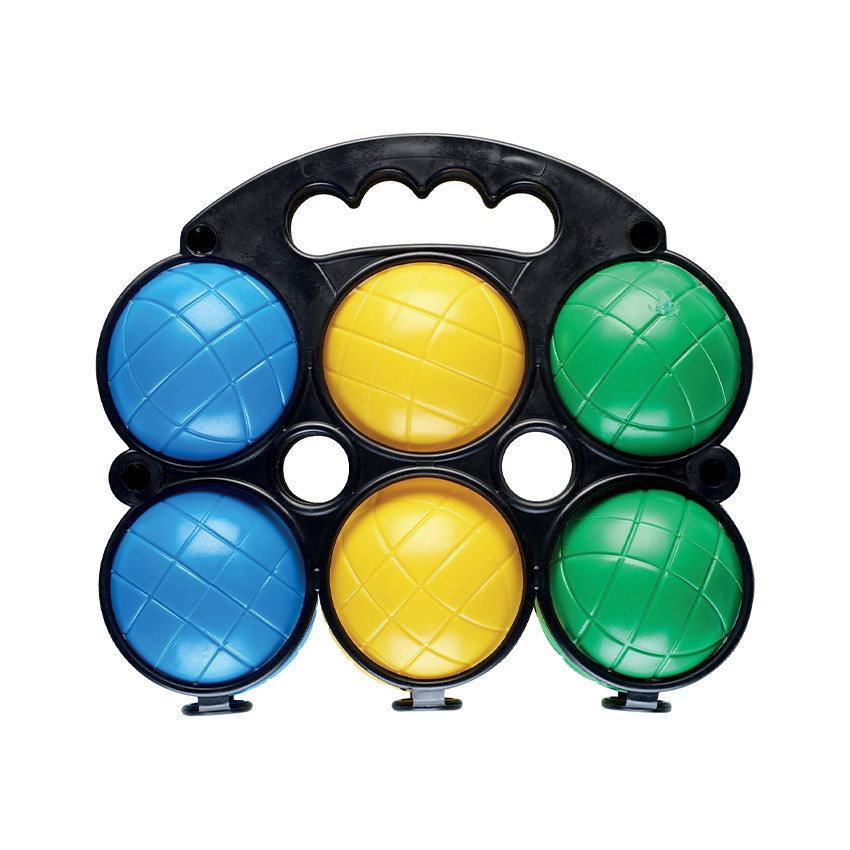 Valise de 6 boules de pétanque en plastique