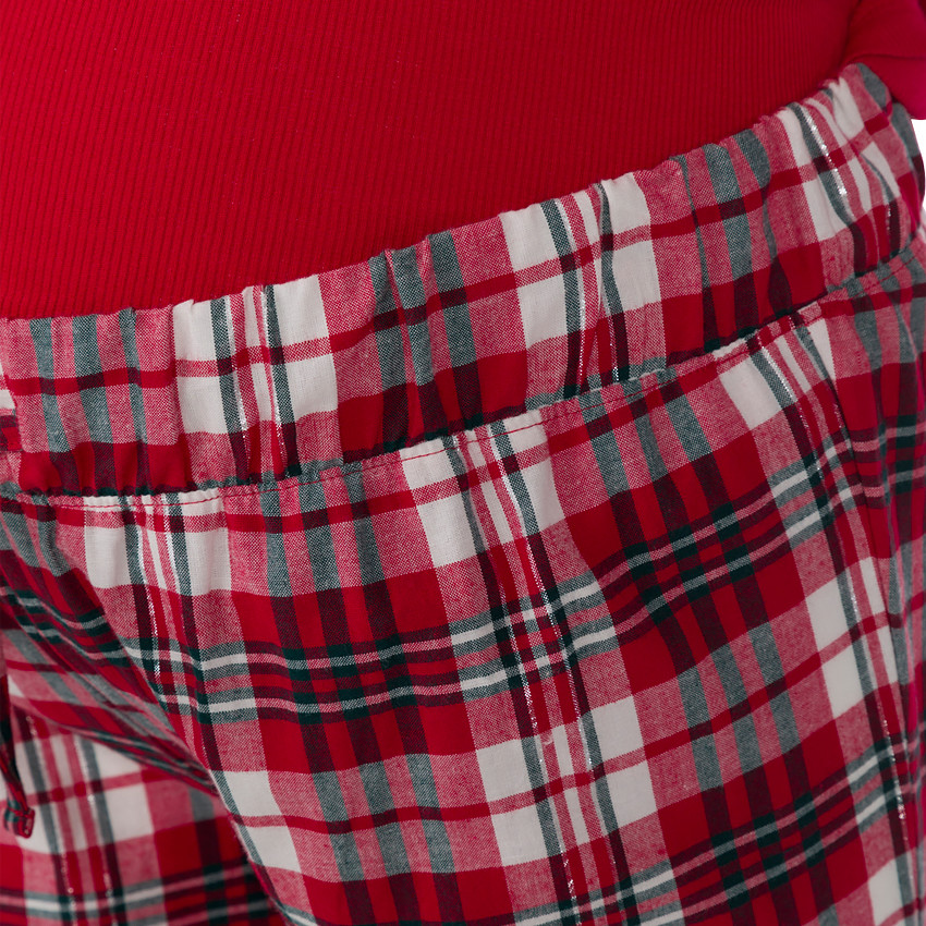 Pyjama de grossesse et d'allaitement bi-matière 