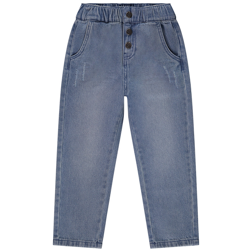 Jean droit effet used pour garçon