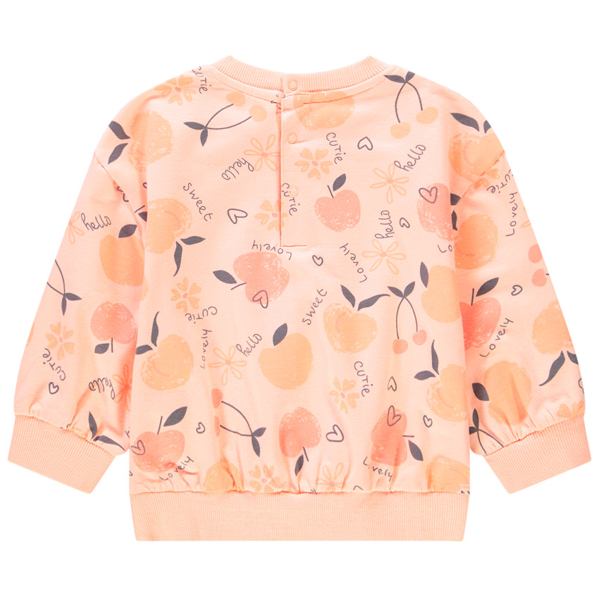 Sweat en molleton avec motif fruits pour bébé fille 