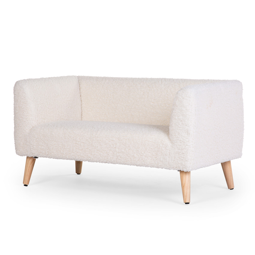 Banc pour enfant Teddy blanc 