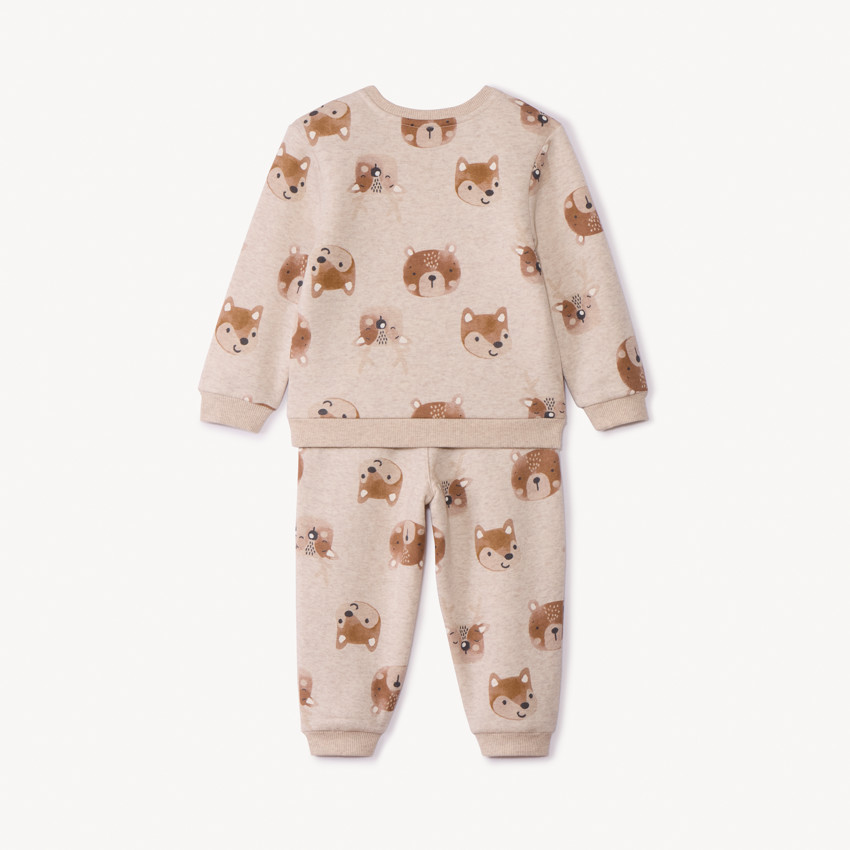 Ensemble sweat + jogging imprimé ours pour bébé garçon 