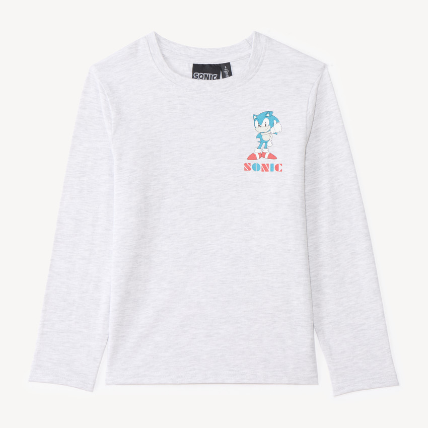 T-shirt garçon manches longues print Sonic 