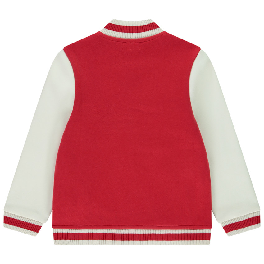 Veste teddy en molleton patch bouclettes pour garçon 