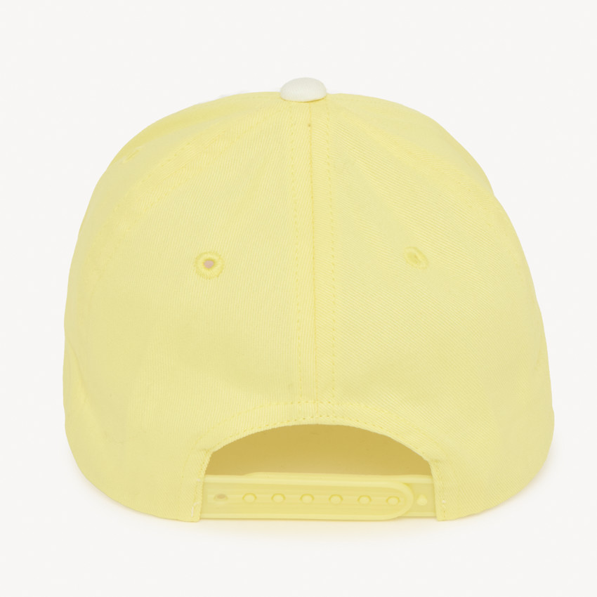Casquette en twill effet color block broderie citron pour fille 