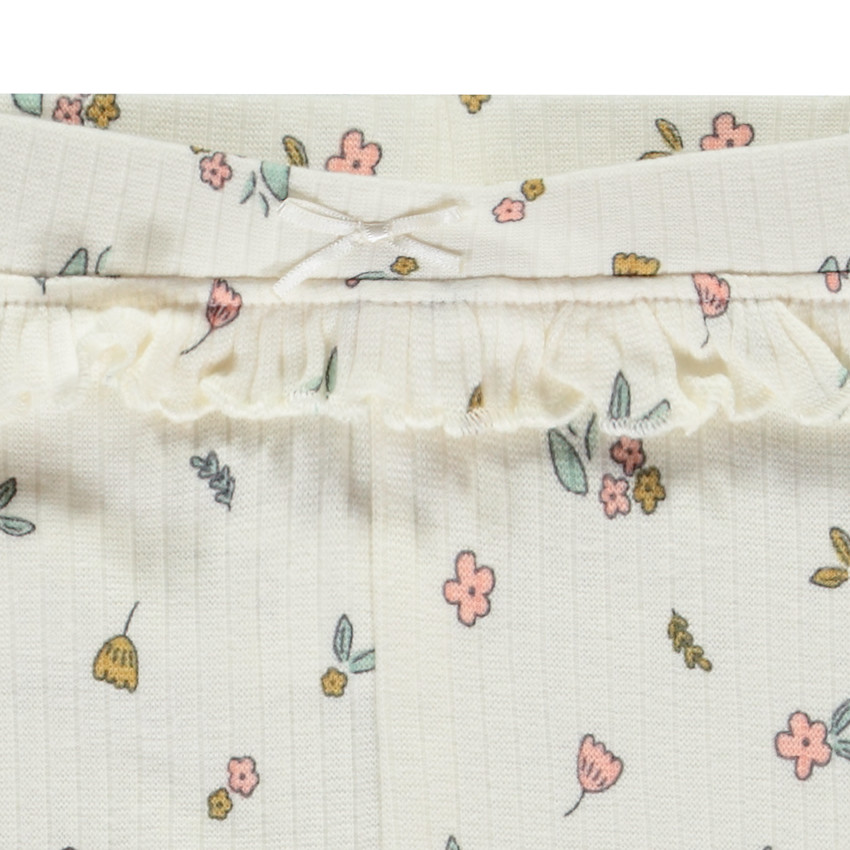 Caleçon long avec volants et imprimé fantaisie pour bébé fille 